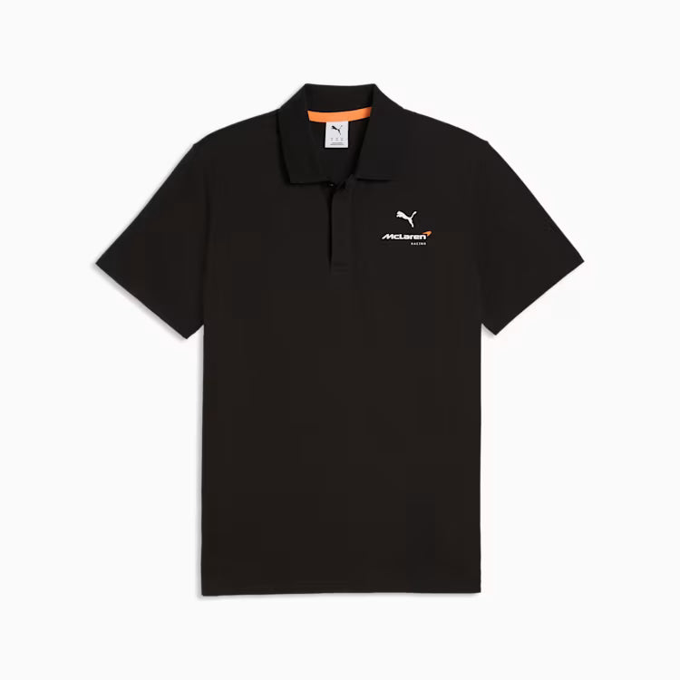 McLaren Racing F1 Puma Men's Black Small Logo Polo Shirt