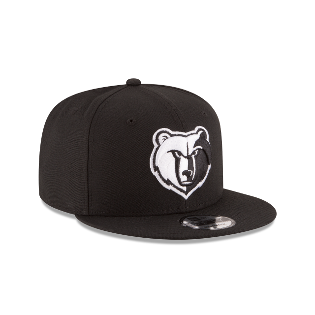 Memphis Grizzlies NBA New Era Men's Black/White 9Fifty Basic Snapback