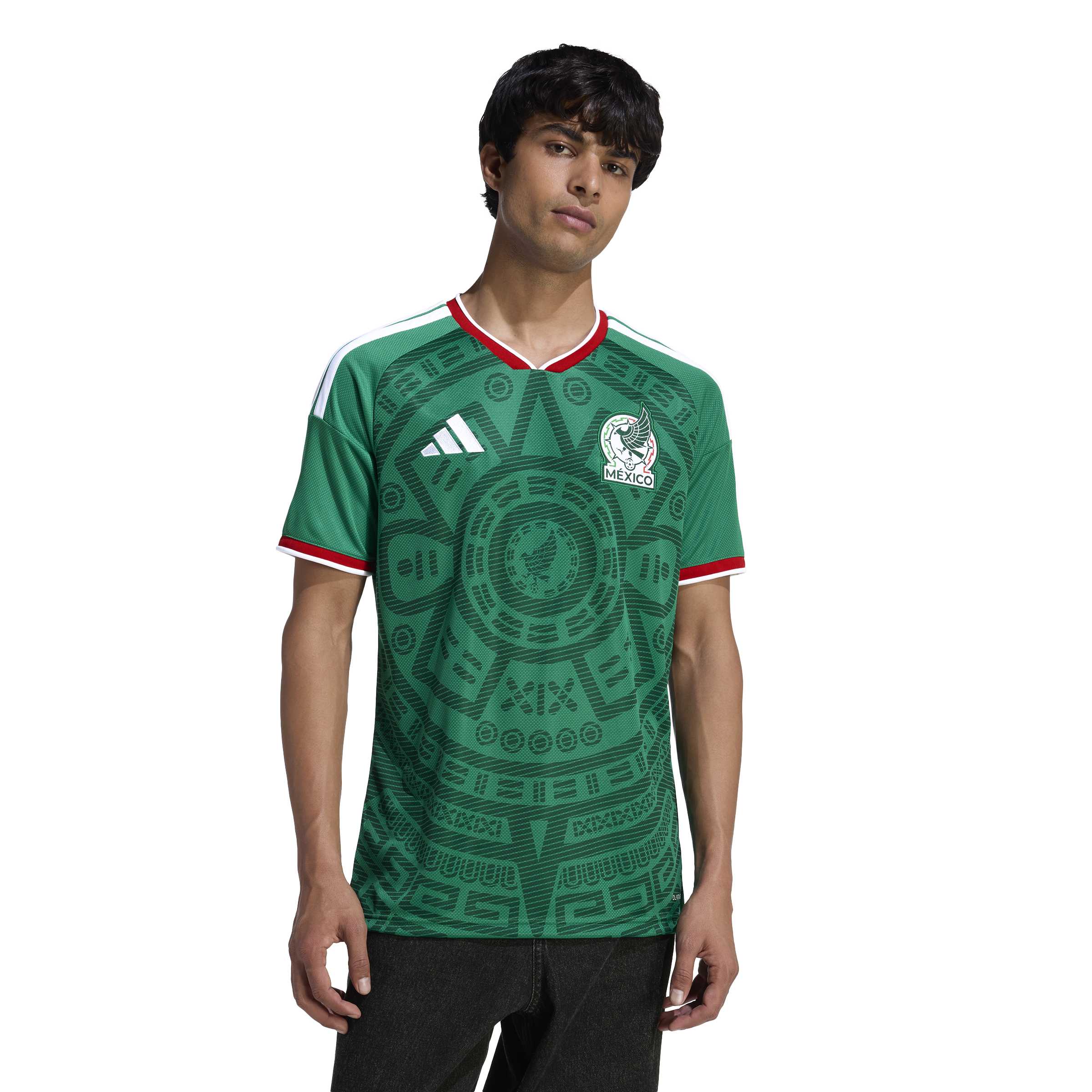 Maillot domicile réplique vert FIFA Adidas de l'équipe nationale du Mexique pour homme, saison 2025/26