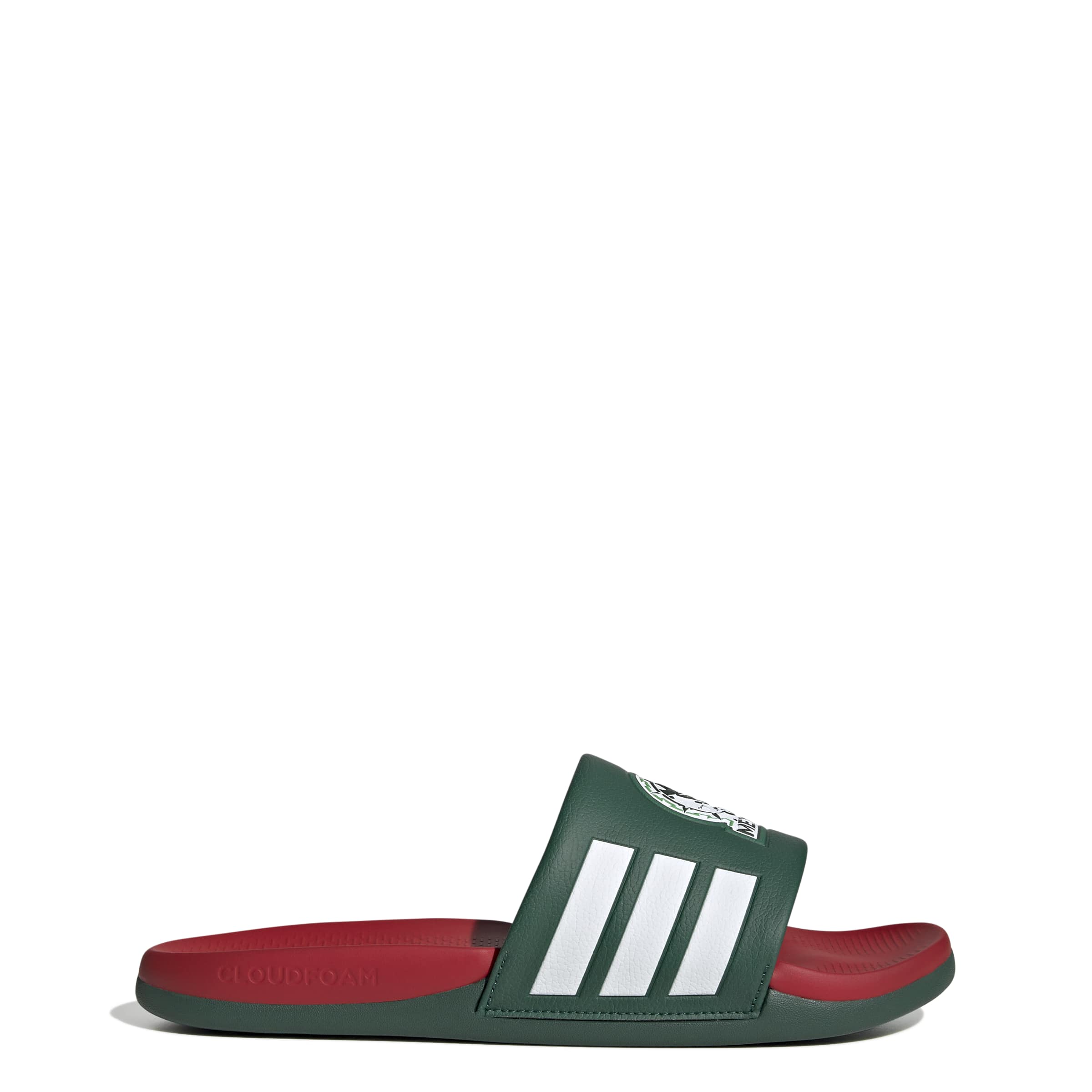 Mexique Équipe Nationale FIFA Adidas Sandales Adilette Confort Vert pour Hommes