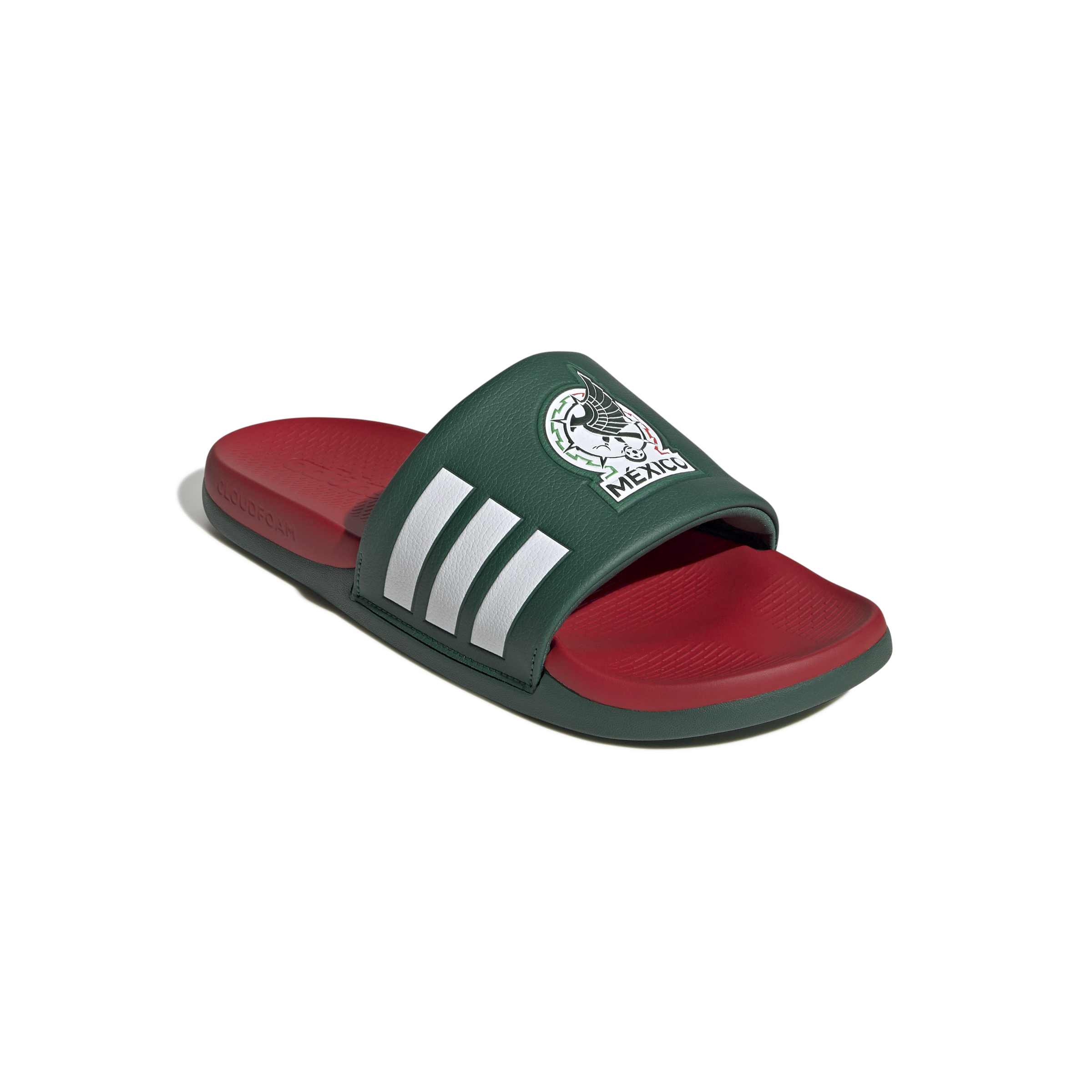 Mexique Équipe Nationale FIFA Adidas Sandales Adilette Confort Vert pour Hommes