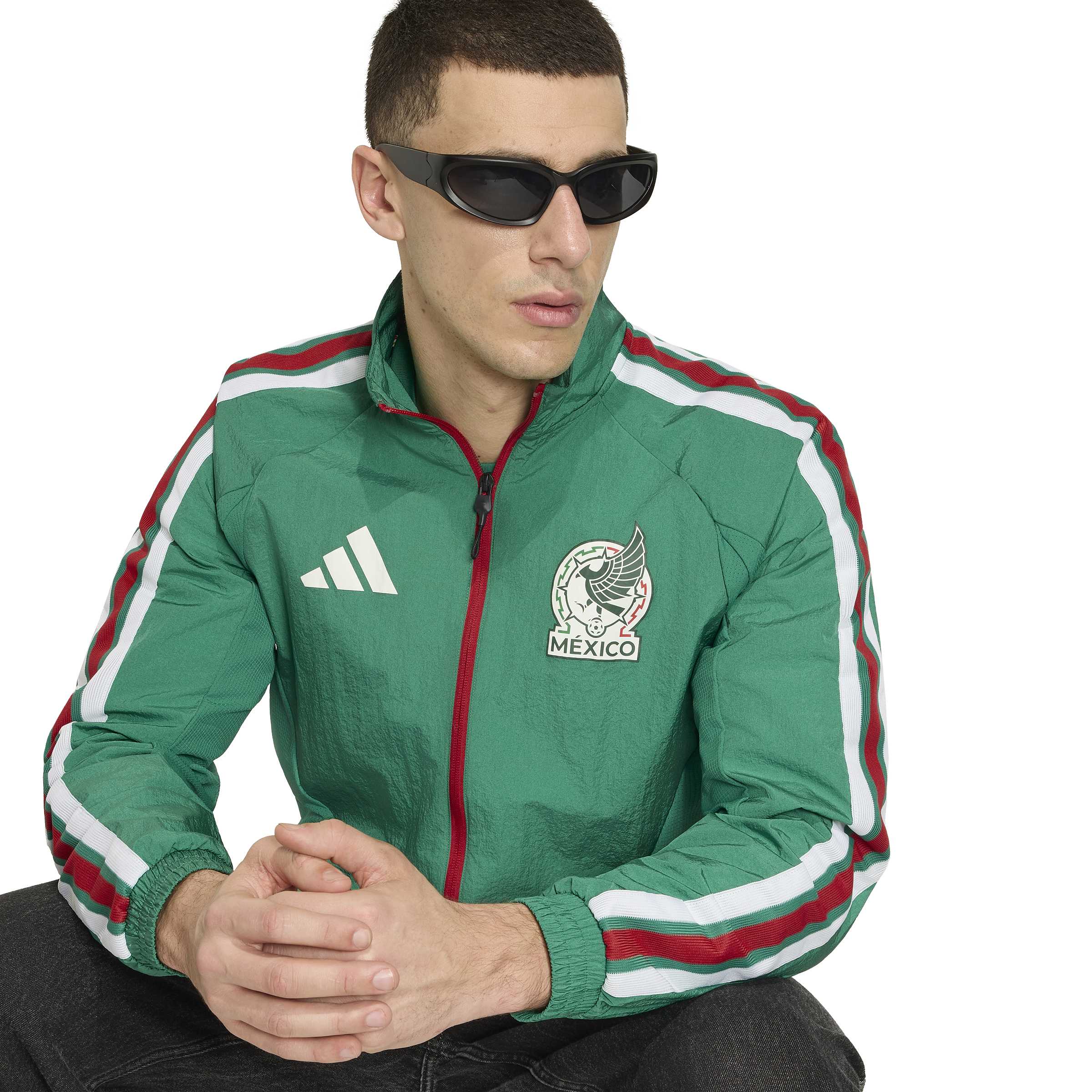 Mexico National Team FIFA Adidas Men's Green Anthem Jacket