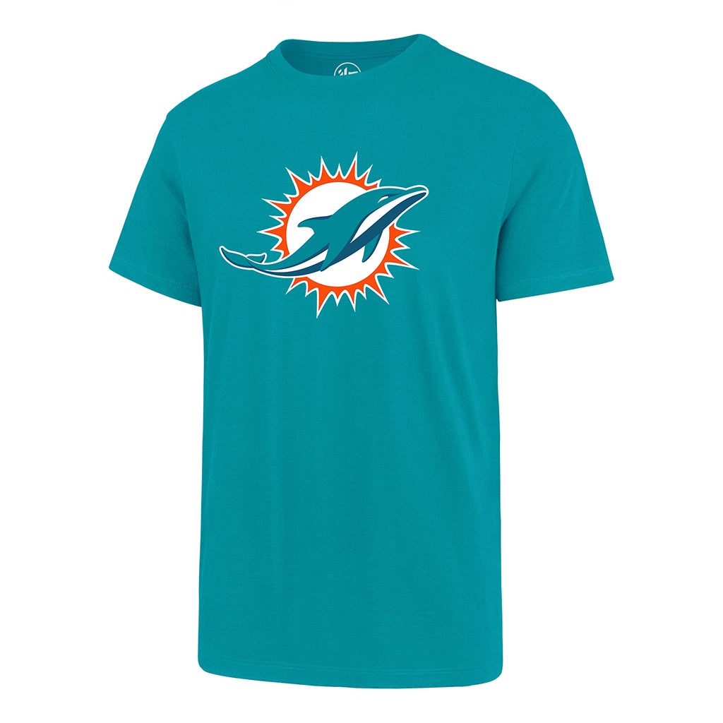 Miami Dolphins NFL 47 Brand T-shirt de fan avec logo principal Aqua pour hommes