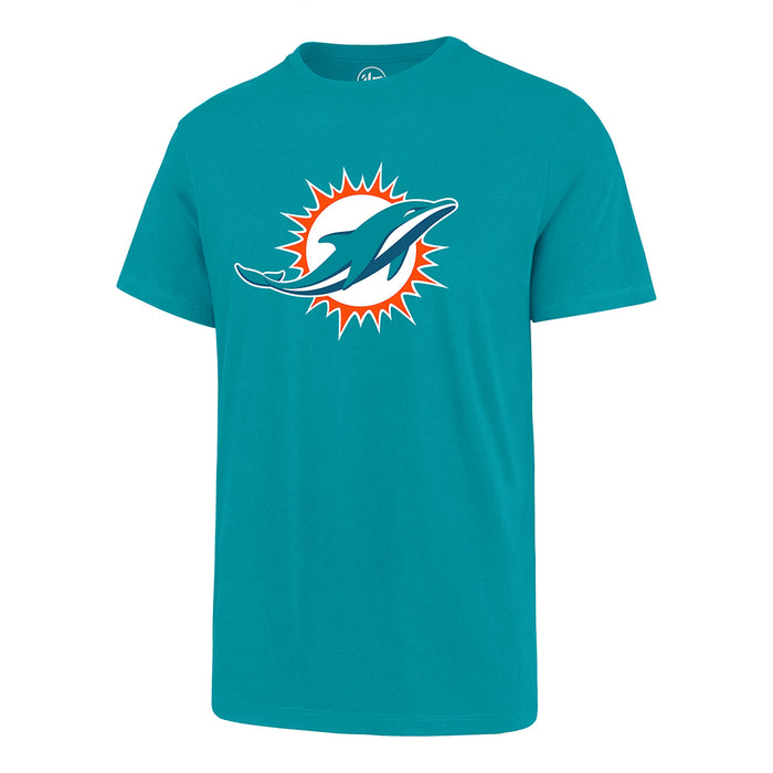Miami Dolphins NFL 47 Brand Men's Aqua Primary Logo Fan T-Shirt