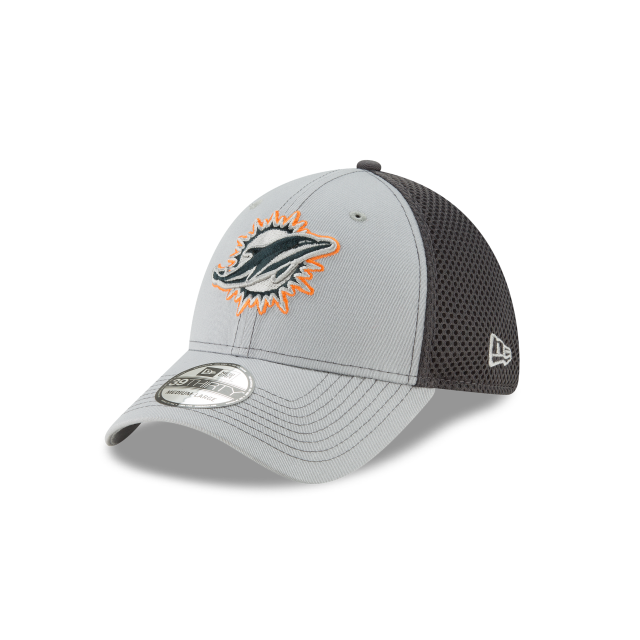 Miami Dolphins NFL New Era Casquette extensible grise 39Thirty 2018 grisée Neo 2 pour hommes