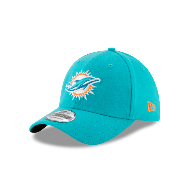 Miami Dolphins NFL New Era Casquette extensible avec logo bleu sarcelle Breeze 39Thirty 2018 pour hommes