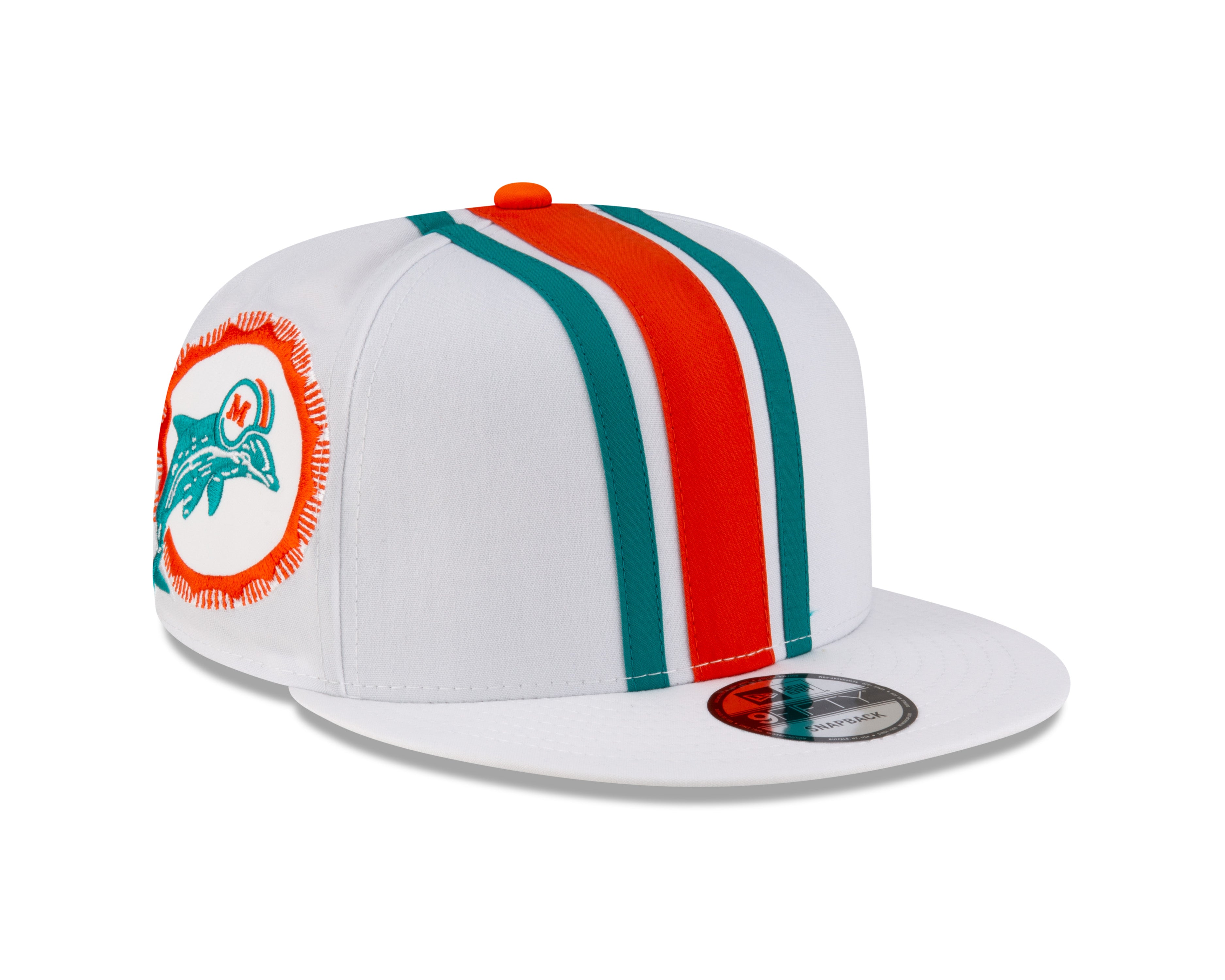 Miami Dolphins NFL New Era Men's White 9Fifty Helmet Pack Snapback