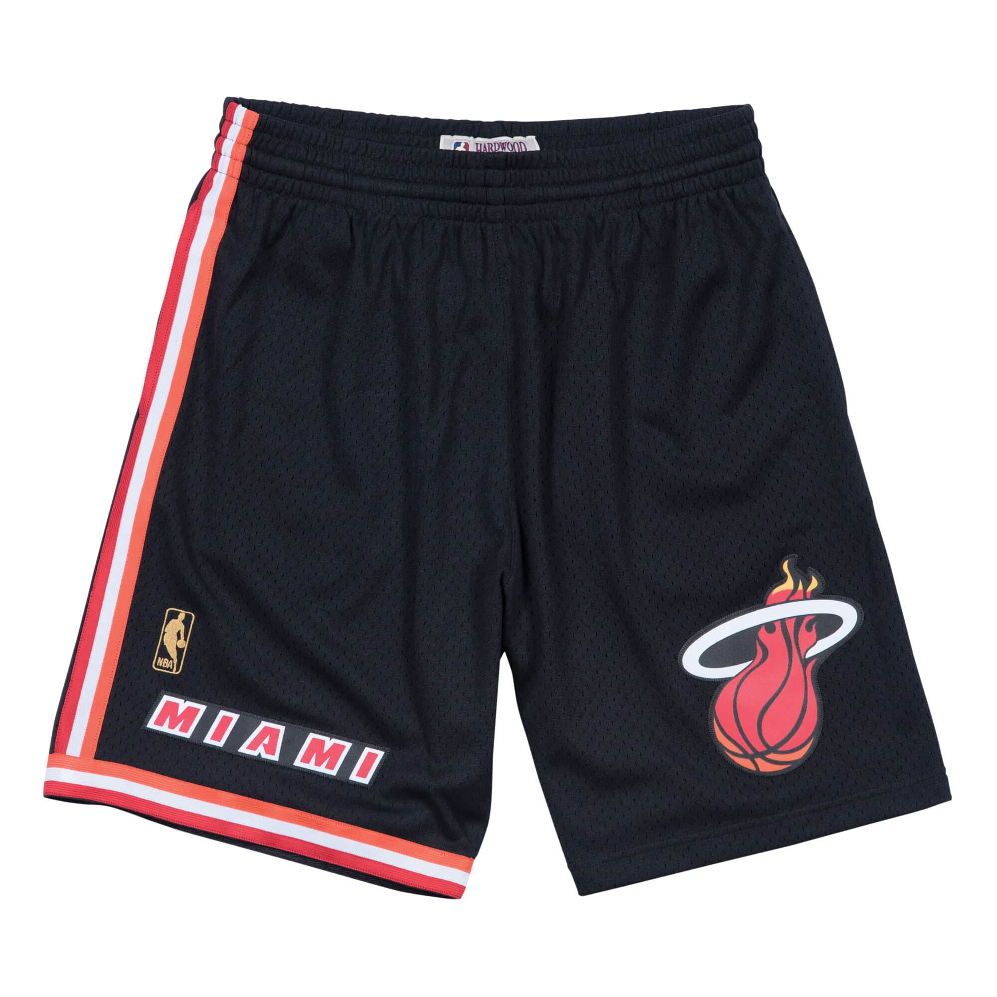 Miami Heat NBA Mitchell & Ness Short Swingman noir 1996-97 Hardwood Classics pour hommes