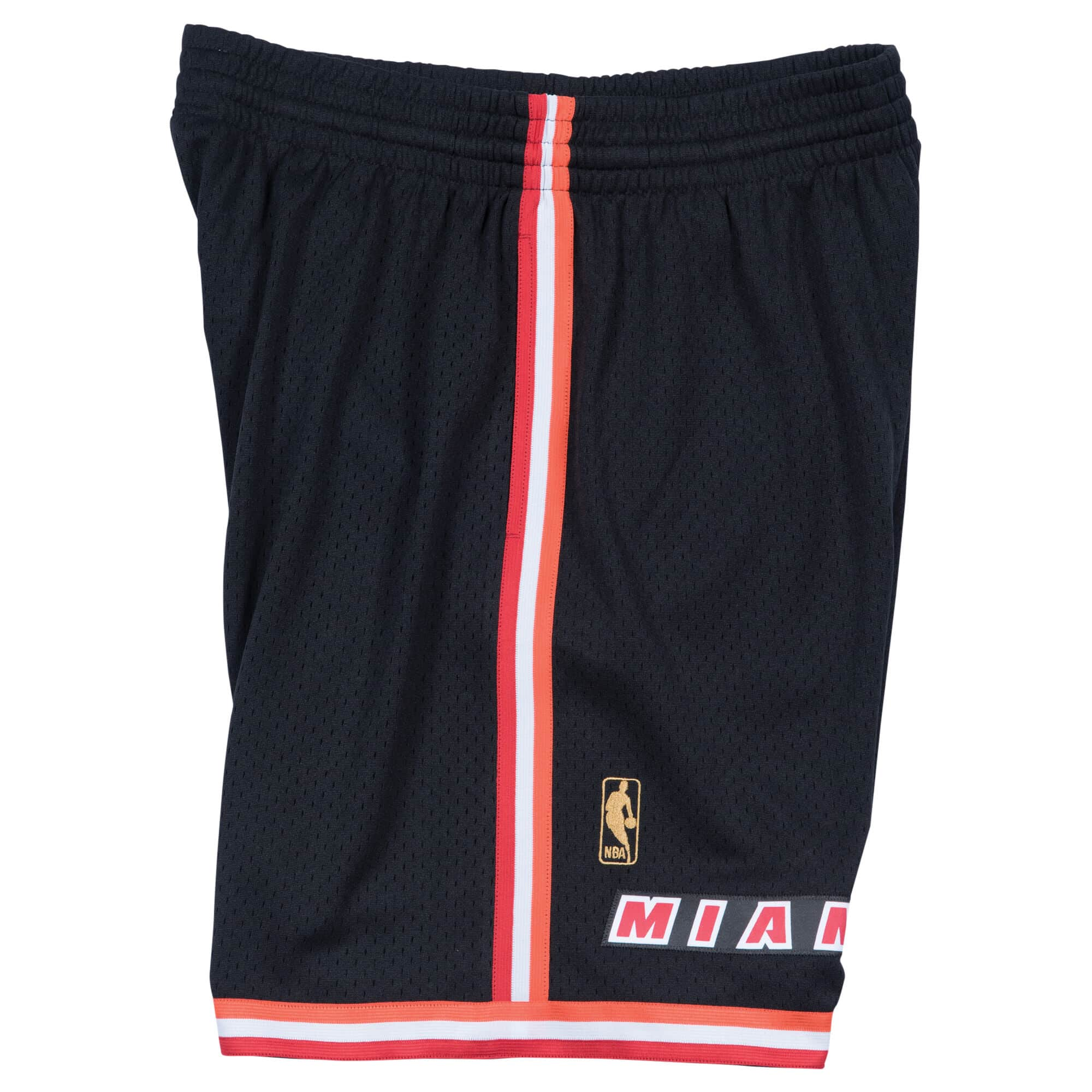 Miami Heat NBA Mitchell & Ness Men's Black 1996-97 Hardwood Classics Swingman Shorts