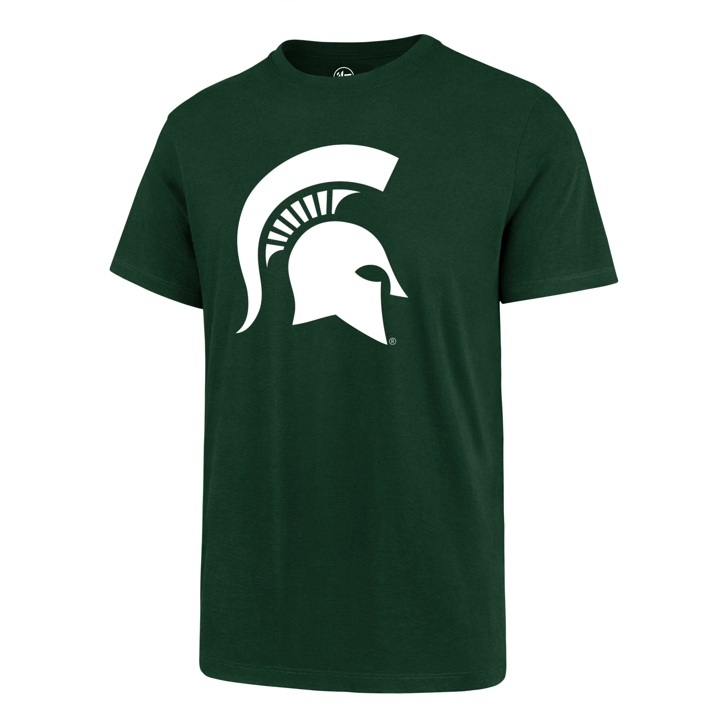 Michigan State Spartans NCAA 47 Brand T-shirt de fan vert foncé avec logo principal pour hommes