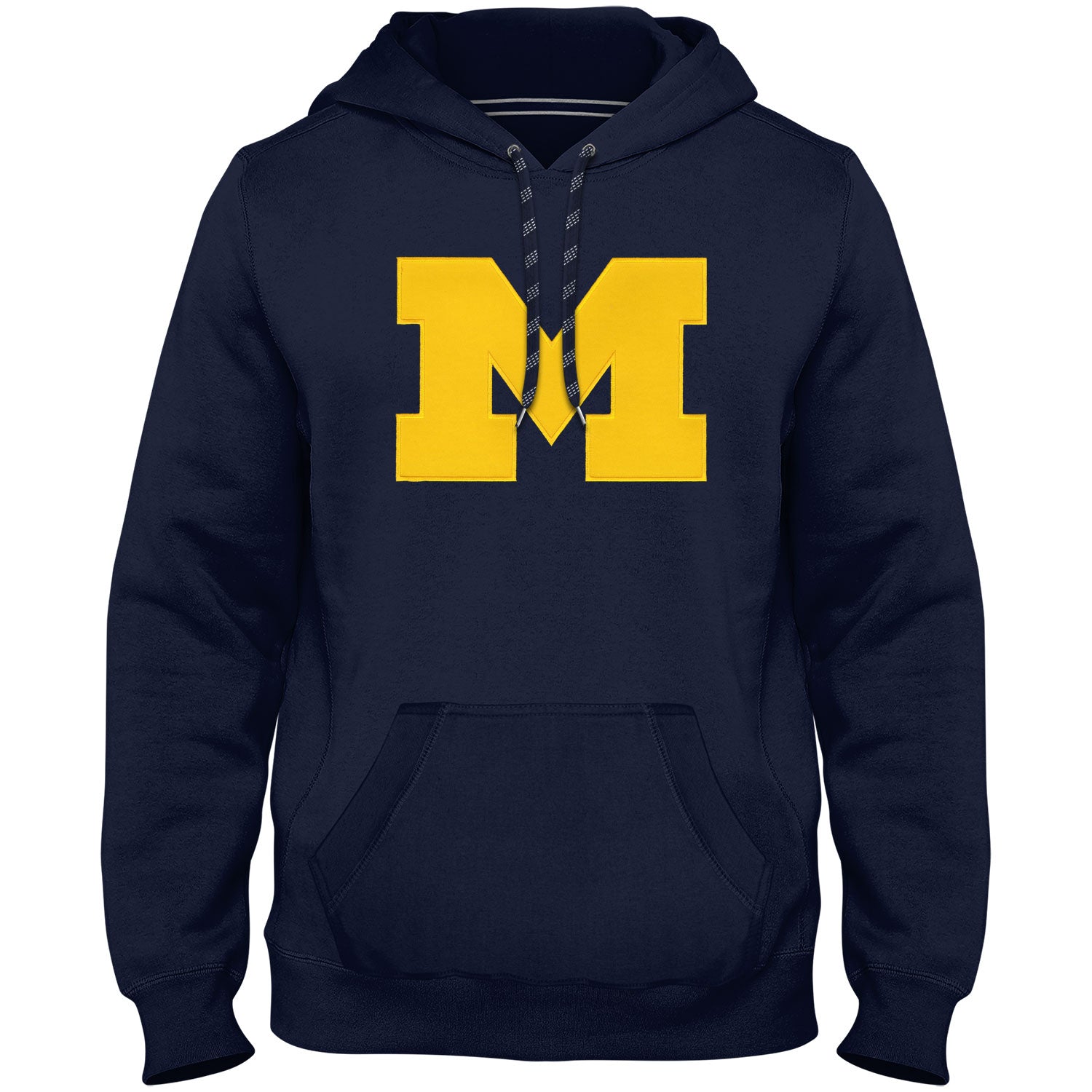 Michigan Wolverines NCAA Bulletin Sweat à capuche avec logo en sergé bleu marine Express pour hommes