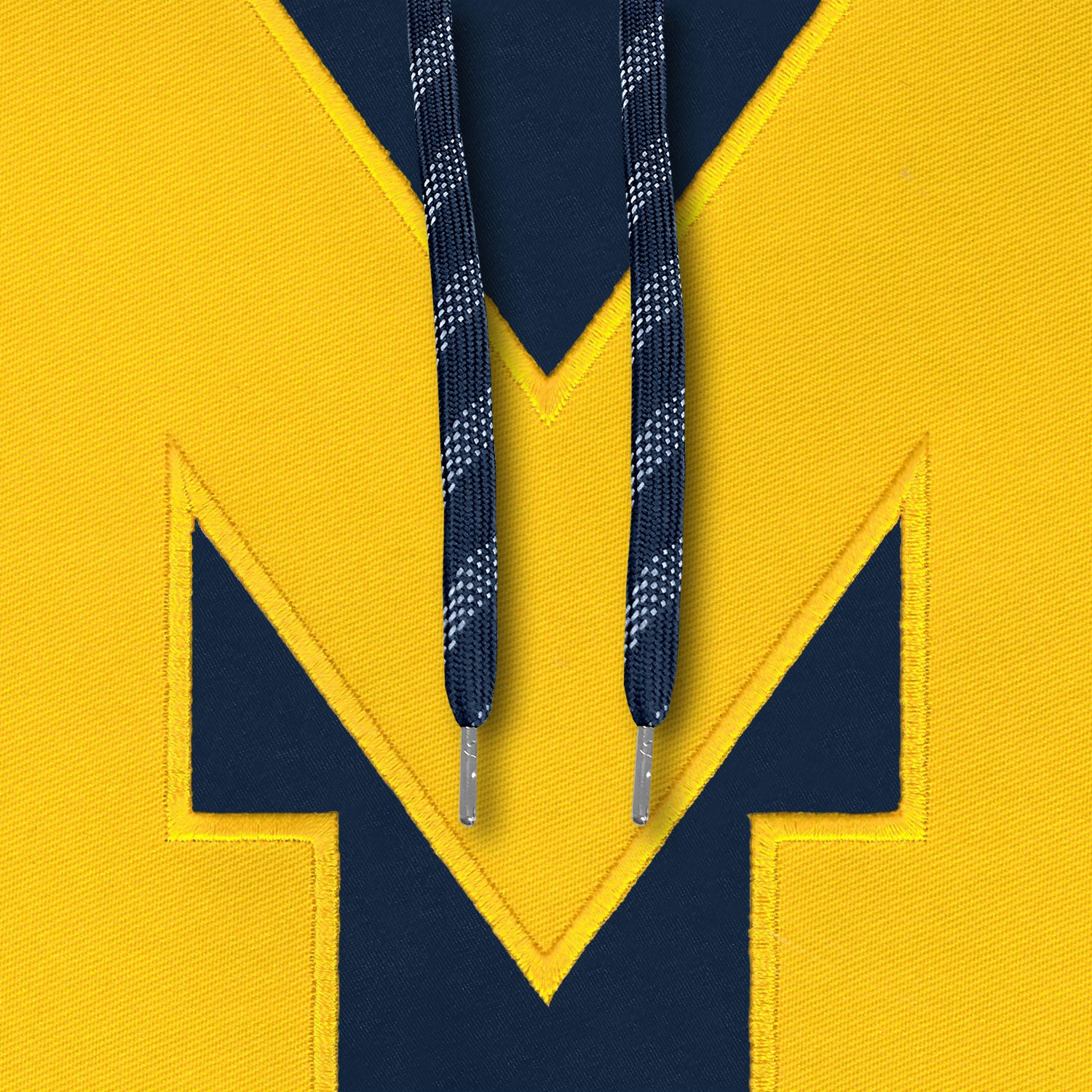 Michigan Wolverines NCAA Bulletin Men's Navy Express Twill Logo Hoodie