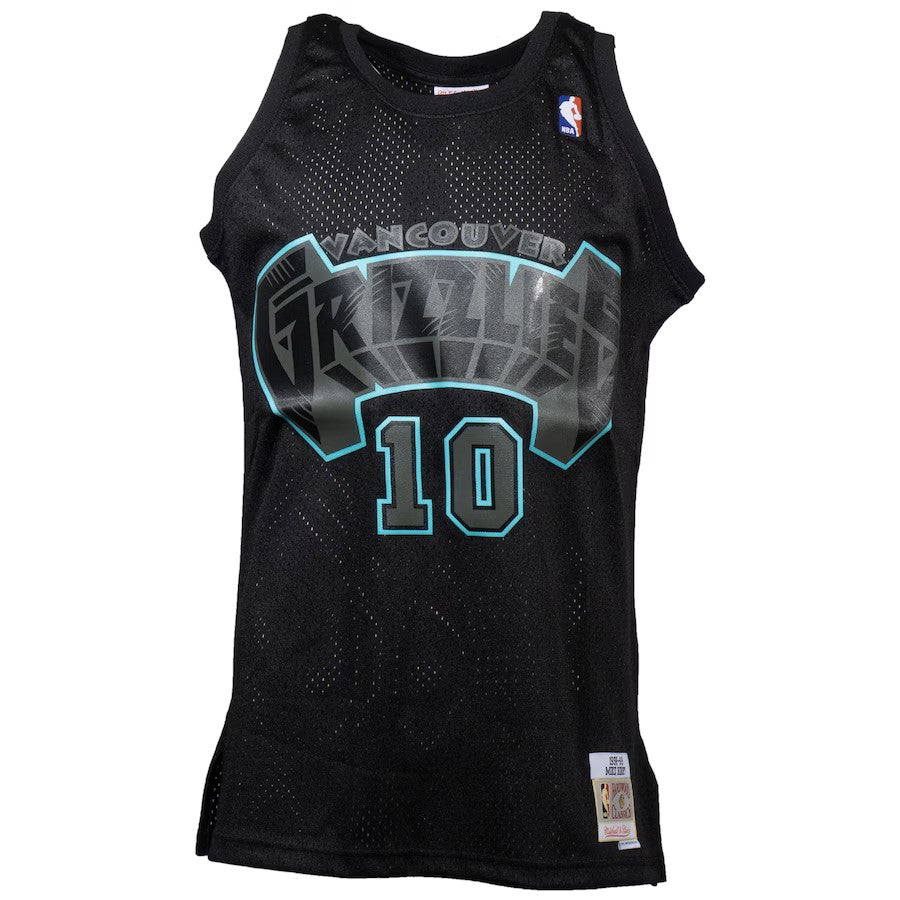 Mike Bibby Vancouver Grizzlies NBA Mitchell & Ness Men's Black Dynamic Hardwood Classics Swingman Jersey