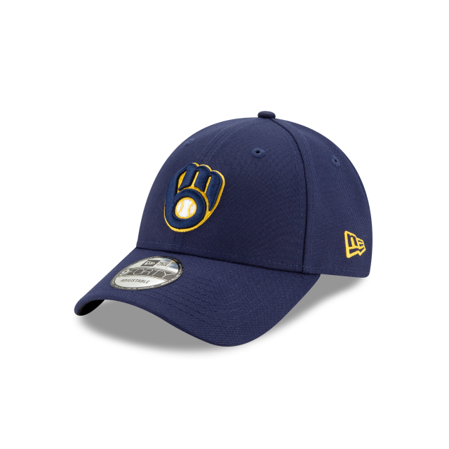 Milwaukee Brewers MLB New Era Youth Navy 9Forty The League Casquette réglable