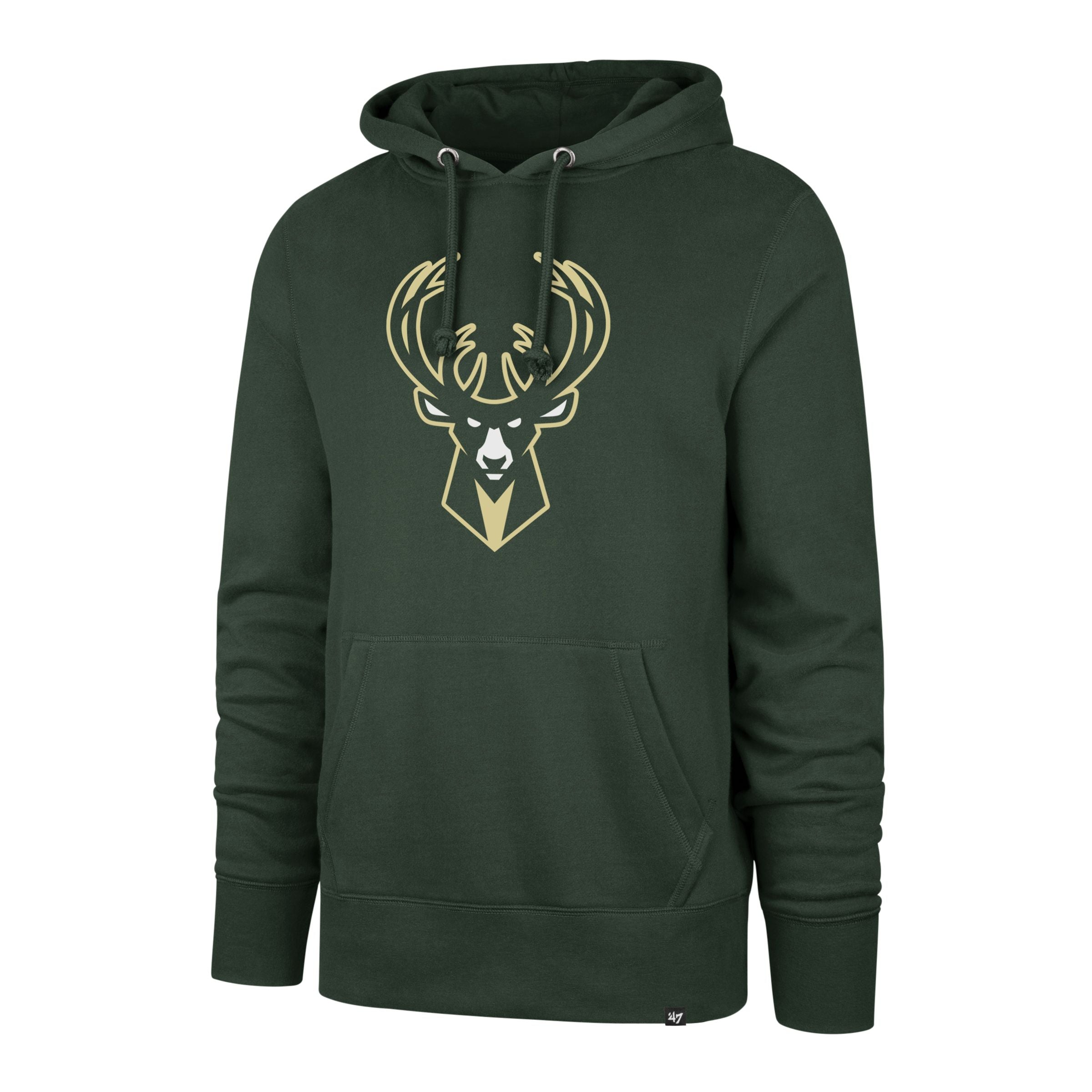 Milwaukee Bucks NBA 47 Brand Men's Green Imprint Headline Pullover Hoodie