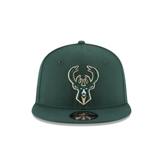 Milwaukee Bucks NBA New Era Snapback 9Fifty Basic vert pour hommes