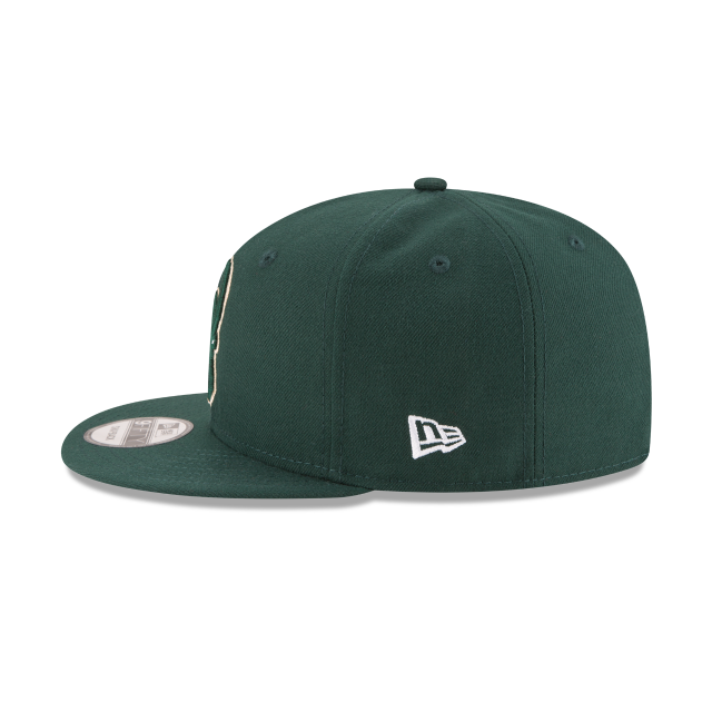 Milwaukee Bucks NBA New Era Snapback 9Fifty Basic vert pour hommes