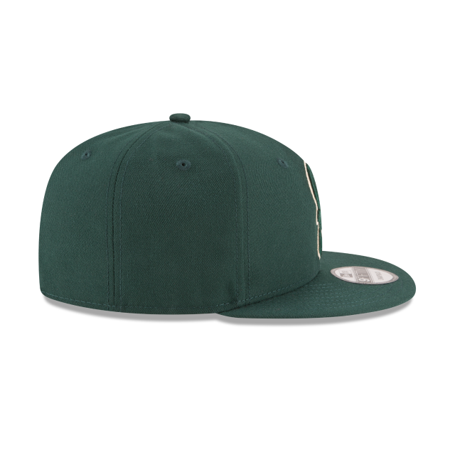 Milwaukee Bucks NBA New Era Snapback 9Fifty Basic vert pour hommes