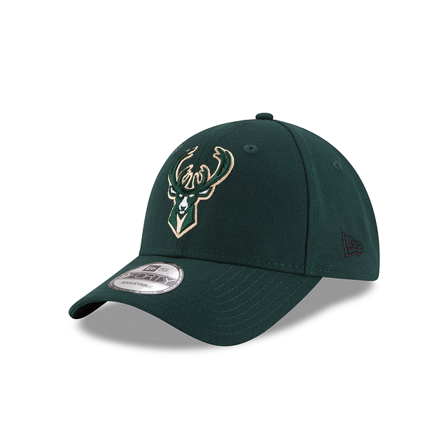 Milwaukee Bucks NBA New Era Men's Green 9Forty The League Adjustable Hat