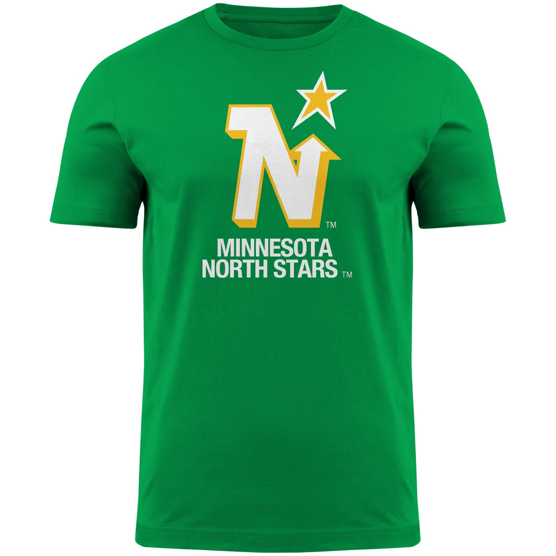 T-shirt vert avec logo principal du Minnesota North Stars NHL Bulletin pour hommes