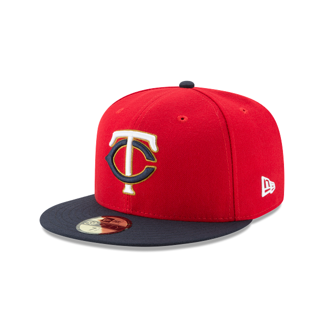 Minnesota Twins MLB New Era Men's Red 59Fifty Authentic Collection Alternate Fitted Hat