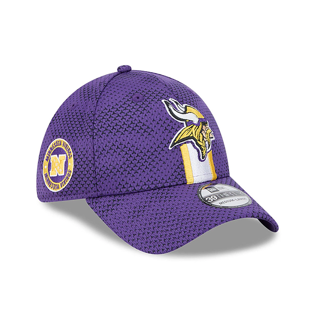 Casquette extensible pour homme Minnesota Vikings NFL New Era 39Thirty 2024 Sideline pour homme