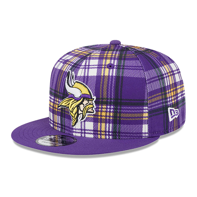 Casquette snapback 9Fifty Sideline violette pour homme des Vikings du Minnesota NFL New Era