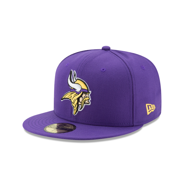 Minnesota Vikings NFL New Era Men's True Purple 59Fifty Team Basic Fitted Hat