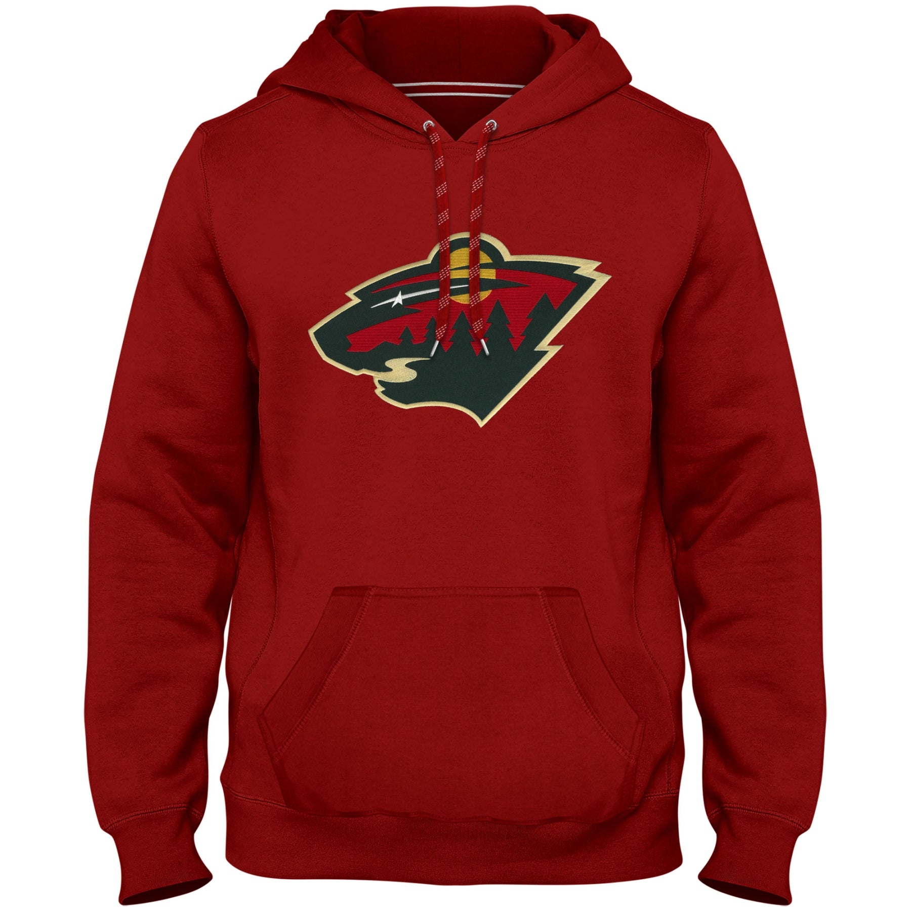 Minnesota Wild NHL Bulletin Men's Red Express Twill Logo Hoodie