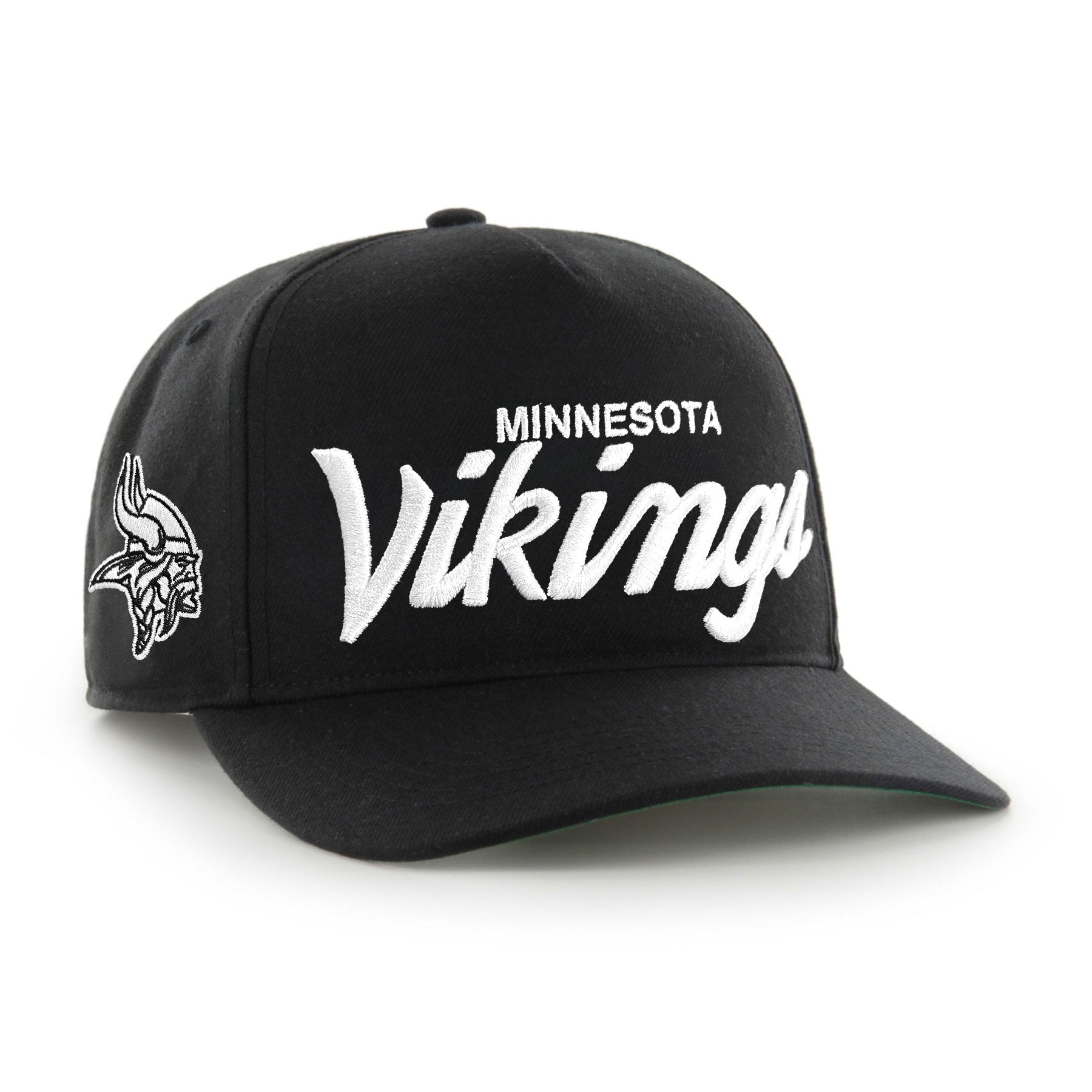 Casquette snapback noire Attitude Hitch pour homme de la marque NFL 47 des Vikings du Minnesota