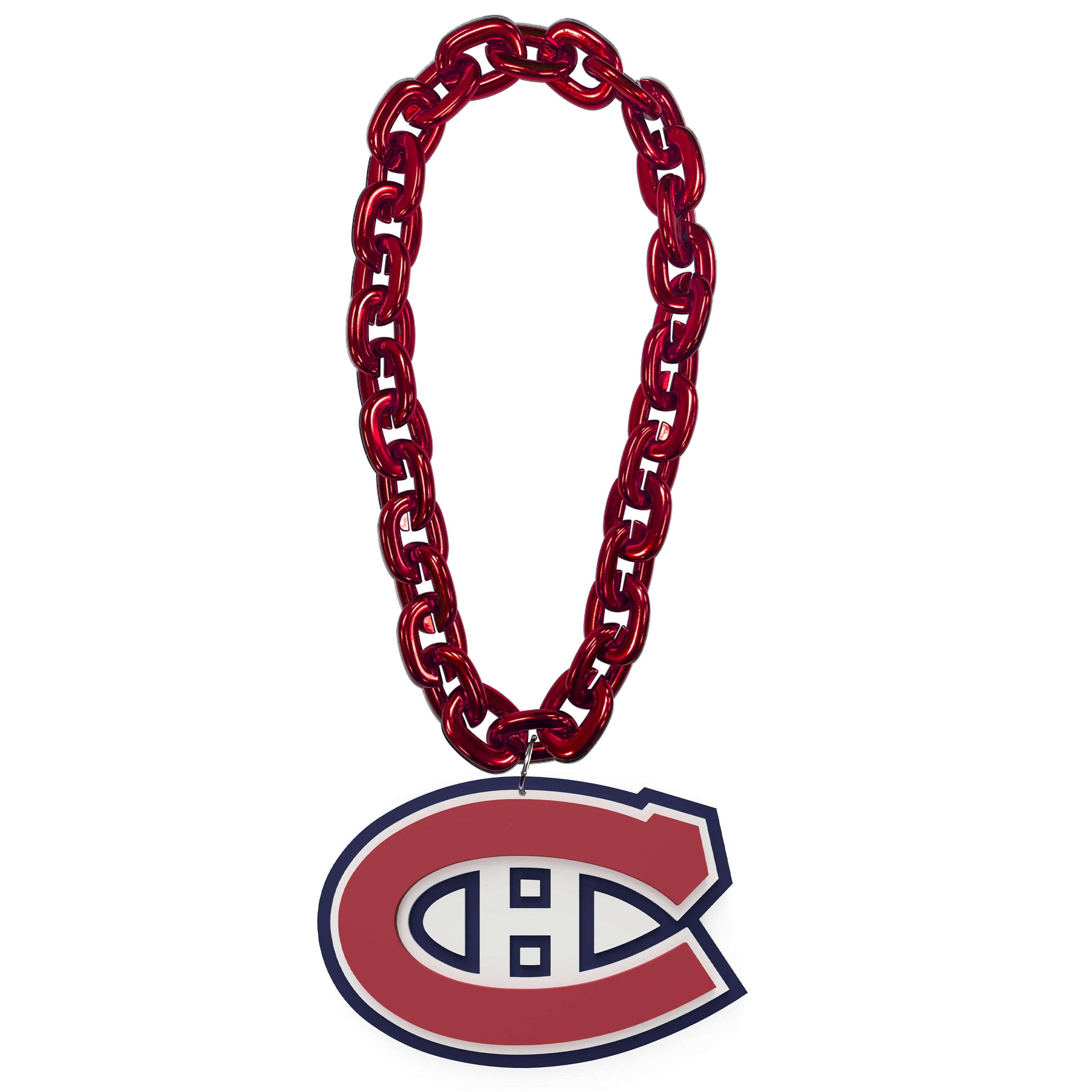 Collier à chaîne rouge FanFave FanChain des Canadiens de Montréal de la LNH