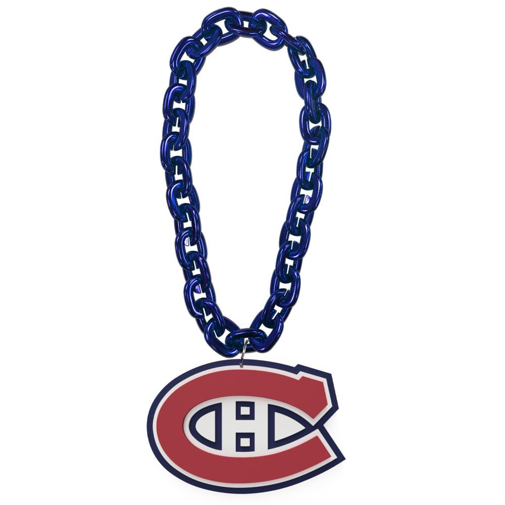 Collier à chaîne bleu royal FanFave FanChain des Canadiens de Montréal de la LNH