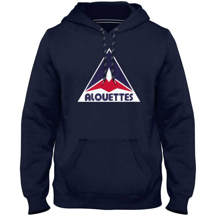 Montreal Alouettes CFL Bulletin Men's Navy Express Twill Retro Logo Hoodie