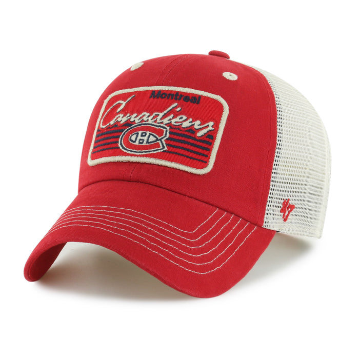 Montreal Canadiens NHL 47 Brand Men's Red Five Point Trucker Snapback