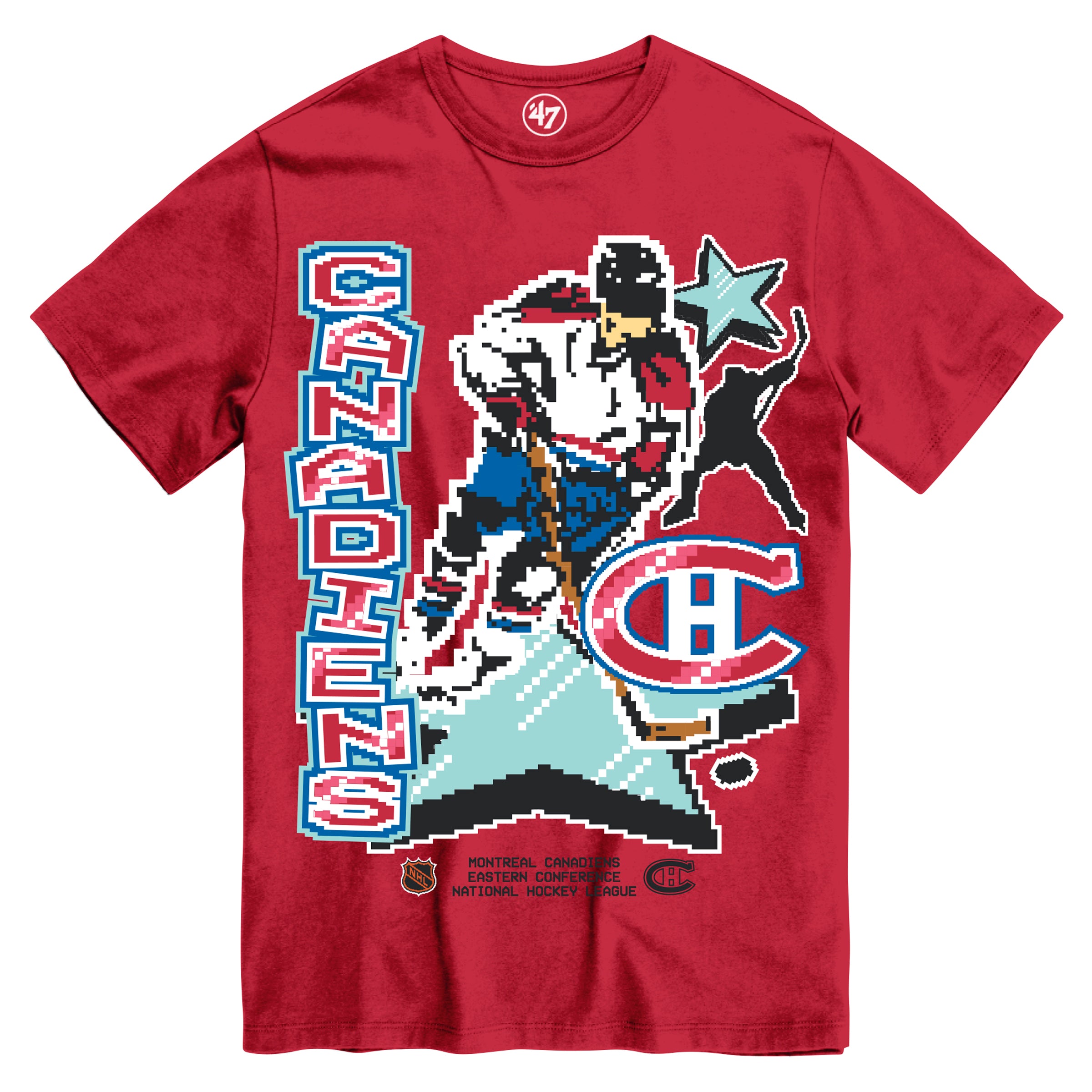 T-shirt rouge Slapshot des Canadiens de Montréal NHL 47 Brand pour hommes