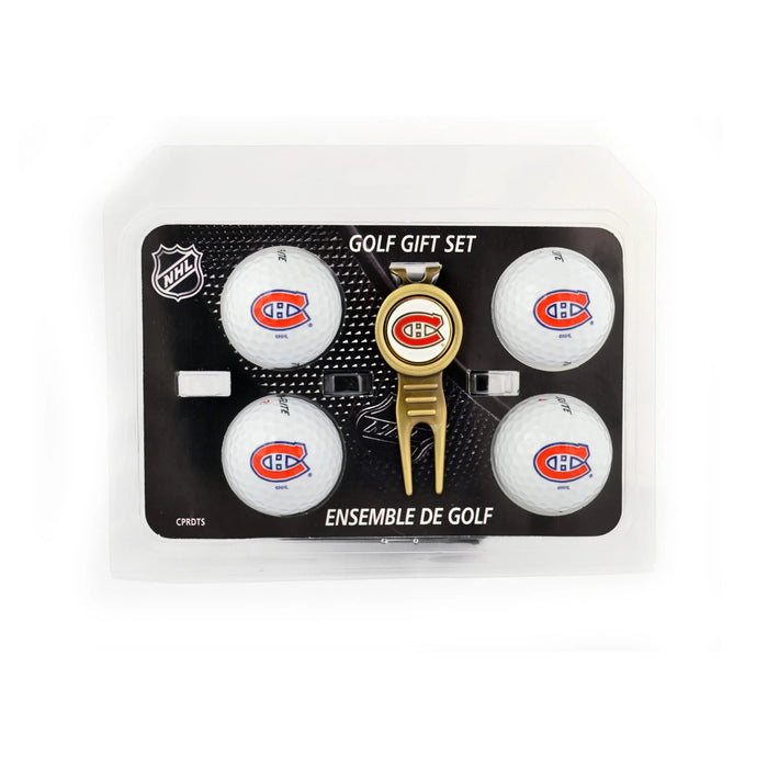 Montreal Canadiens NHL 4 Ball & Divot Tool Gift Set