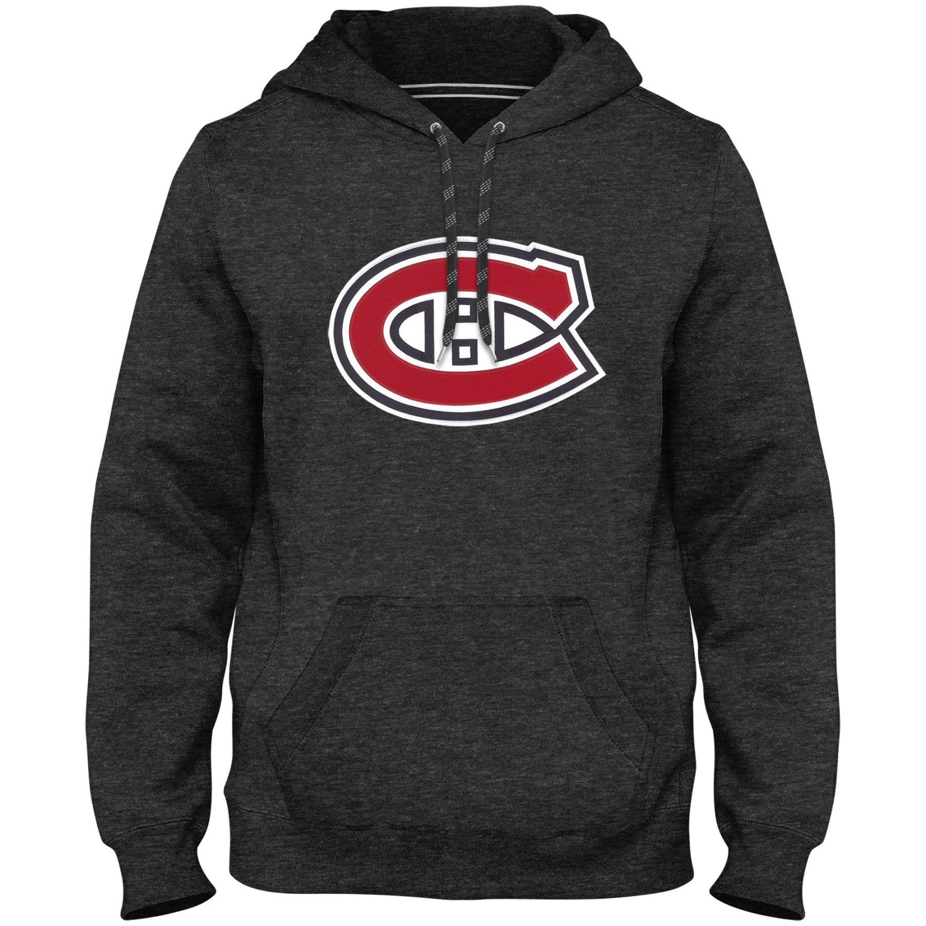 Chandail à capuchon avec logo en sergé Charcoal Express des Canadiens de Montréal NHL Bulletin pour hommes