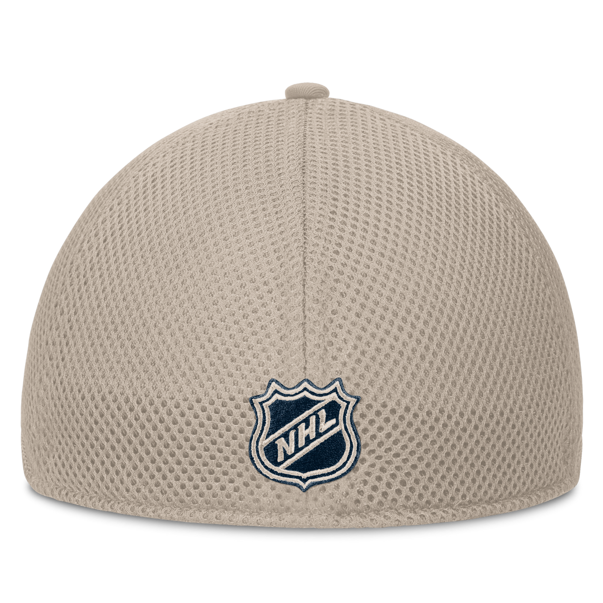 Montreal Canadiens NHL Fanatics Branded Men's Beige Authentic Pro Road Stretch Meshback Hat