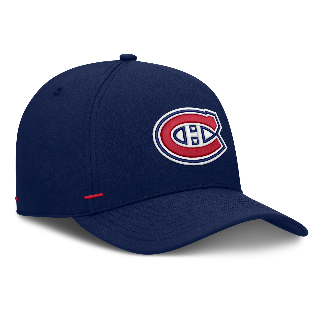 Montreal Canadiens NHL Fanatics Branded Men's Navy Authentic Pro Rink Woven A-Frame Snapback
