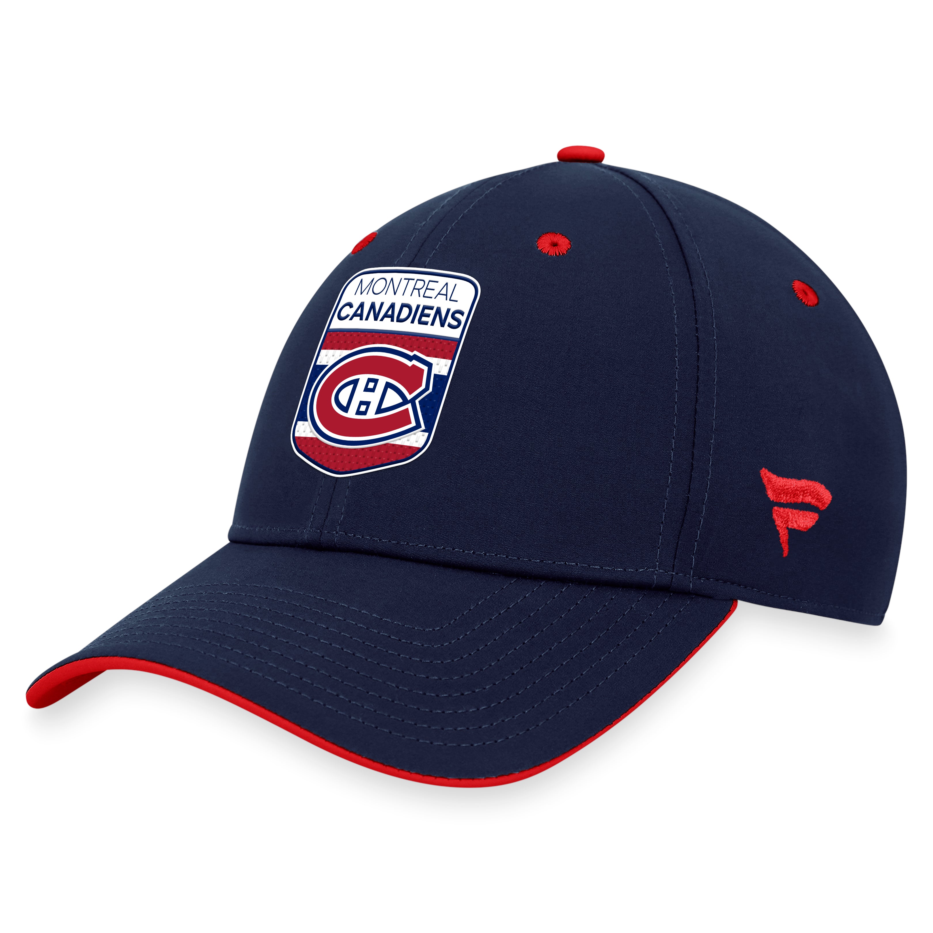 Montreal Canadiens NHL Fanatics Branded Men's Navy 2023 Draft Authentic Pro Stretch Fit Hat