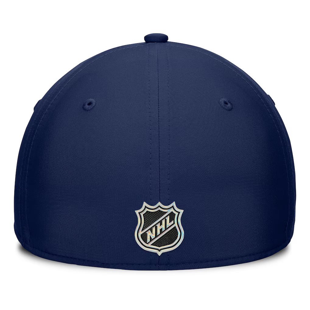 Montreal Canadiens NHL Fanatics Branded Men's Navy Authentic Pro 2025 Training Camp Stretch Fit Hat