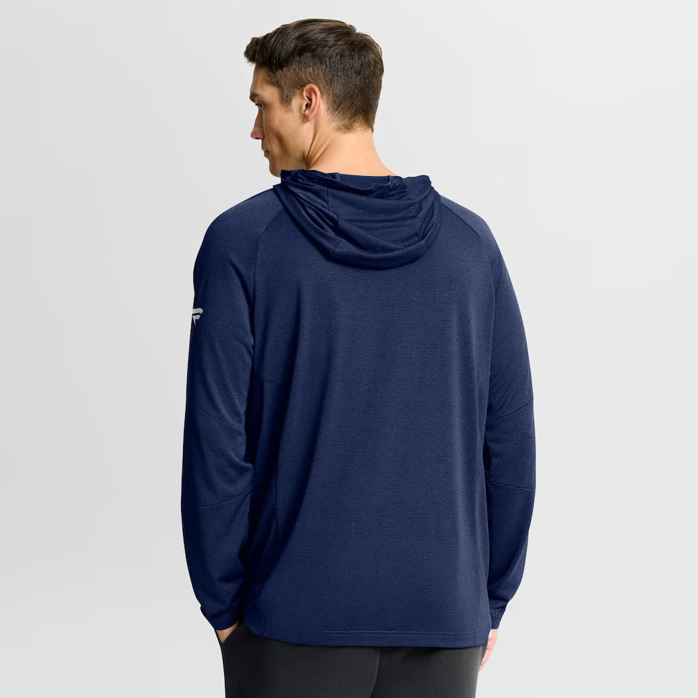 Montreal Canadiens NHL Fanatics Branded Men's Navy Authentic Pro Rink Lightweight Pullover Hoodie