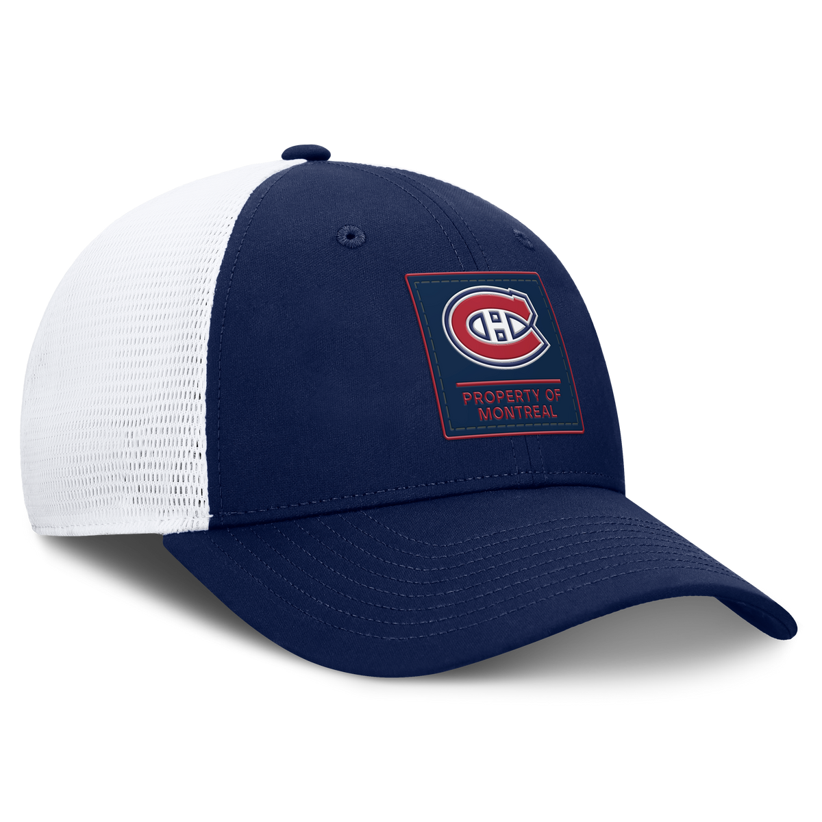 Montreal Canadiens NHL Fanatics Branded Men's Navy Authentic Pro Train Trucker Snapback