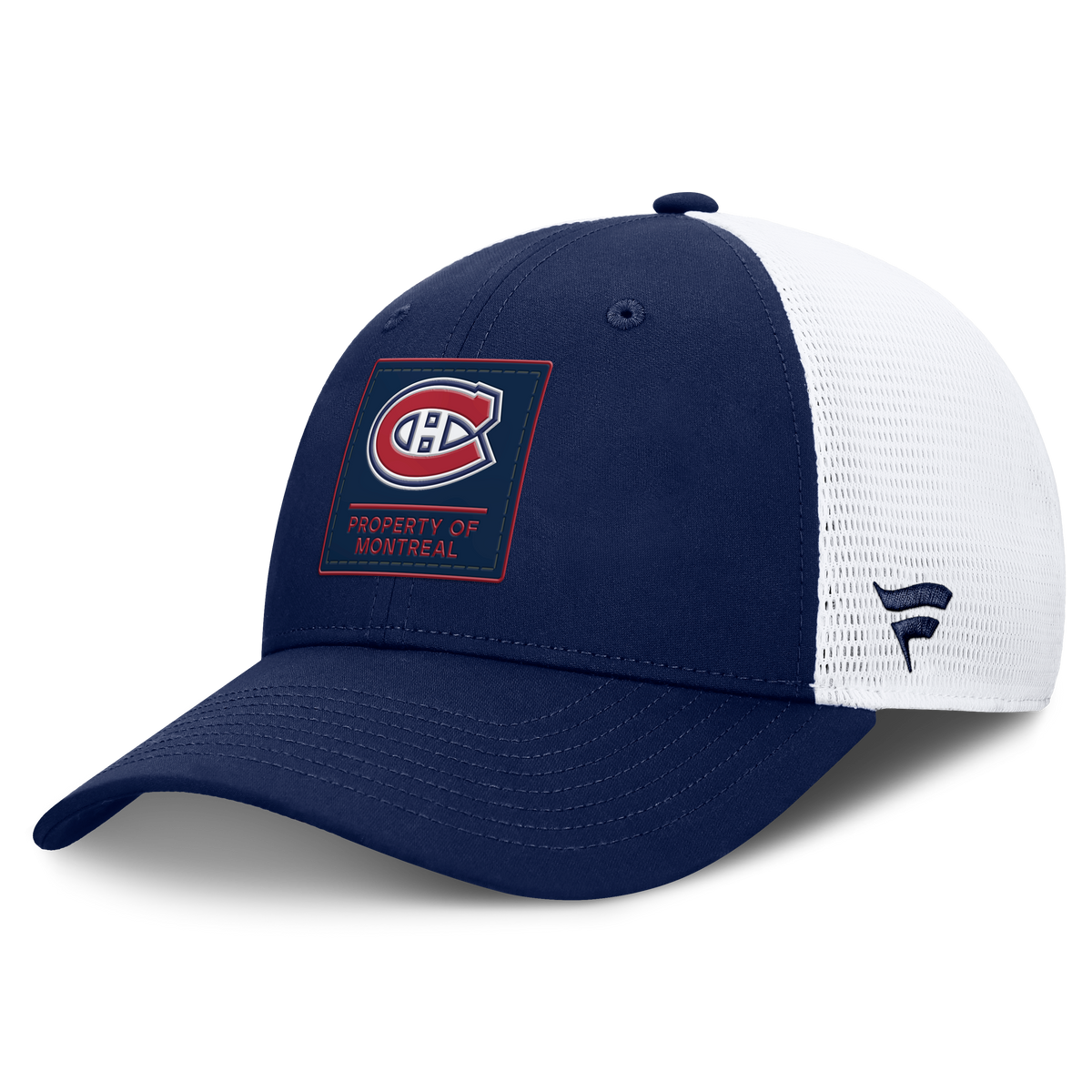 Montreal Canadiens NHL Fanatics Branded Men's Navy Authentic Pro Train Trucker Snapback