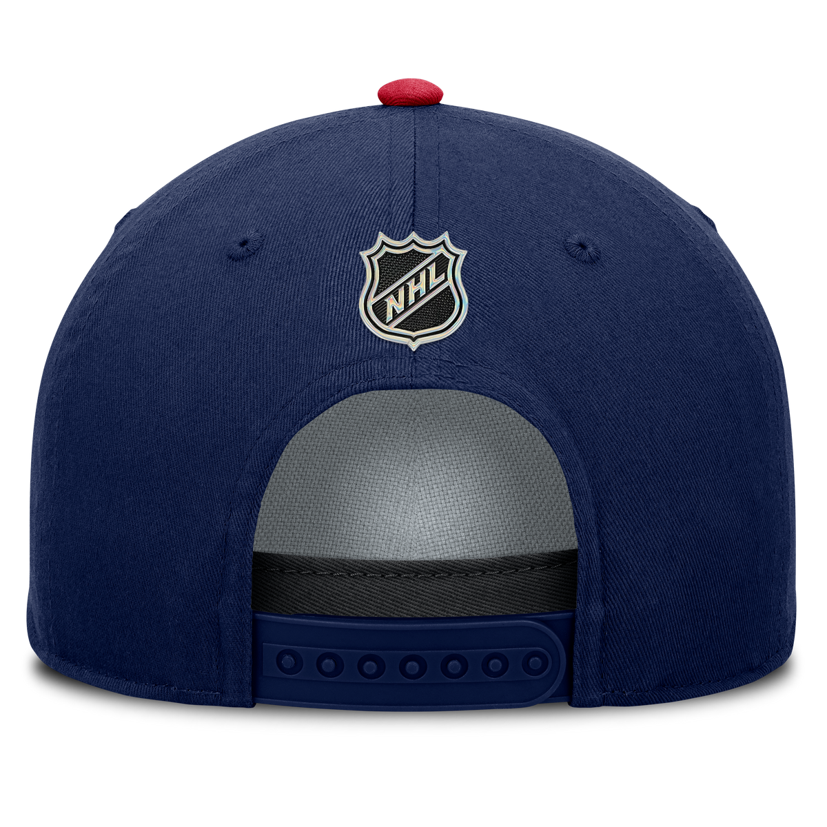Montreal Canadiens NHL Fanatics Branded Men's Navy/Red Authentic Pro Rink A-Frame Snapback