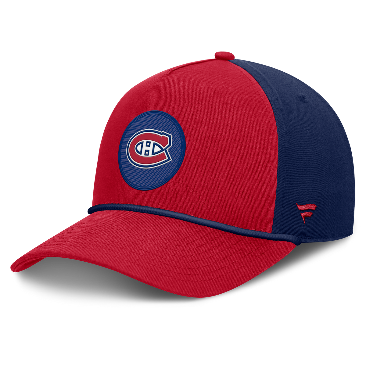 Montreal Canadiens NHL Fanatics Branded Men's Navy/Red Authentic Pro Rink A-Frame Snapback