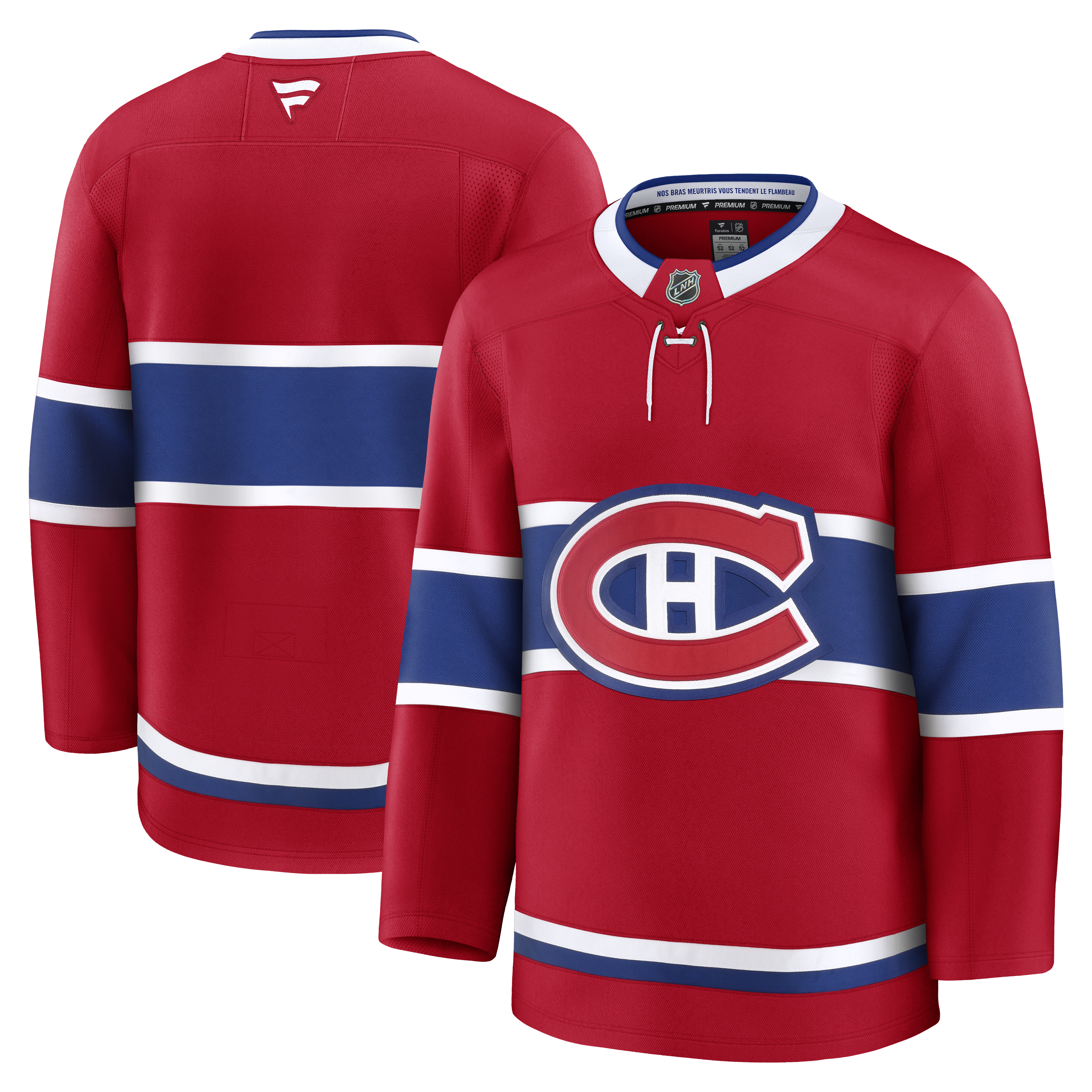 Maillot premium rouge pour hommes Fanatics Branded de la LNH des Canadiens de Montréal