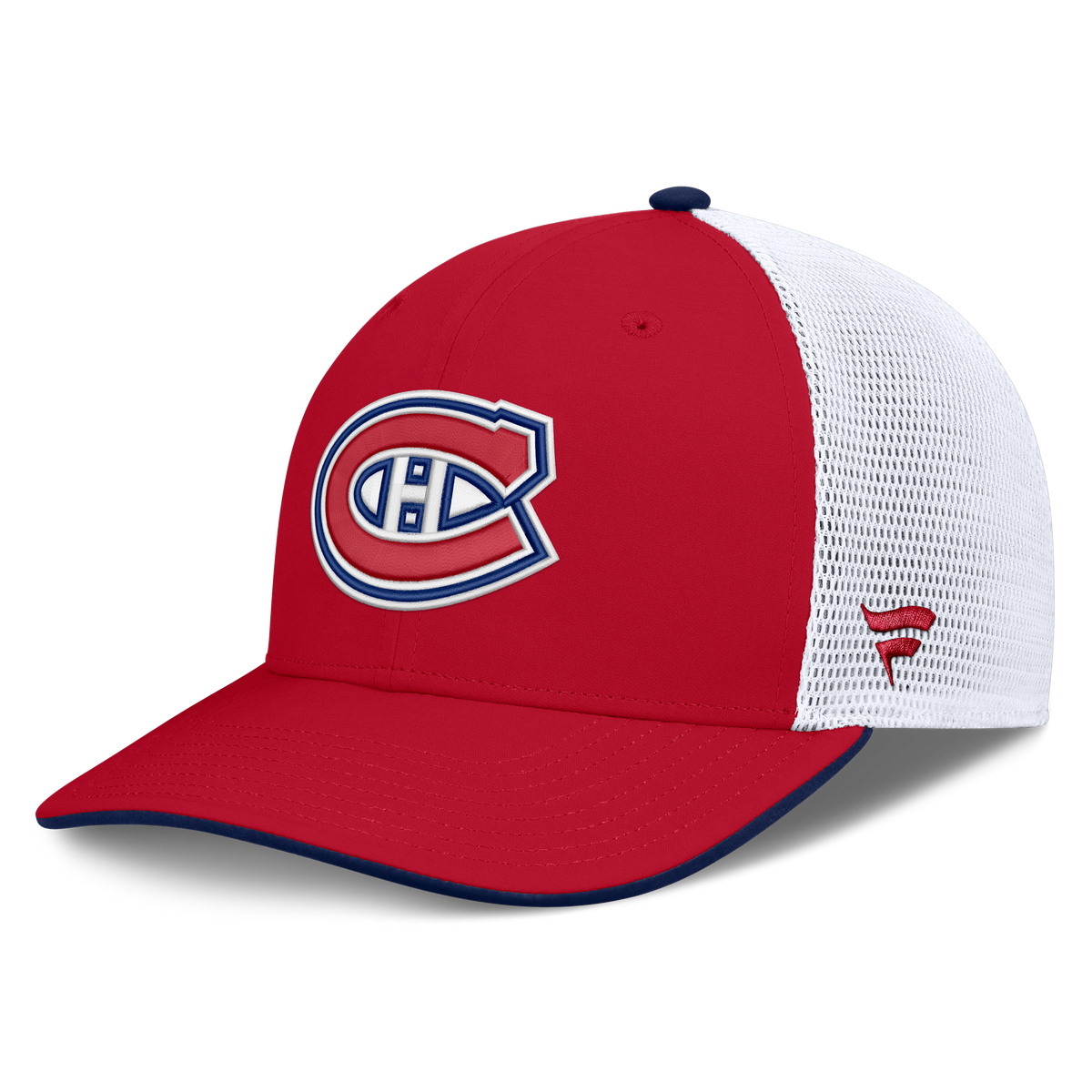 Montreal Canadiens NHL Fanatics Branded Men's Red/White Authentic Pro Rink Trucker Snapback