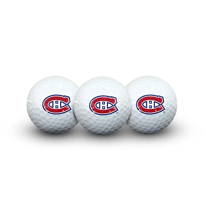 Montreal Canadiens NHL Golf Ball 3 Pack Set