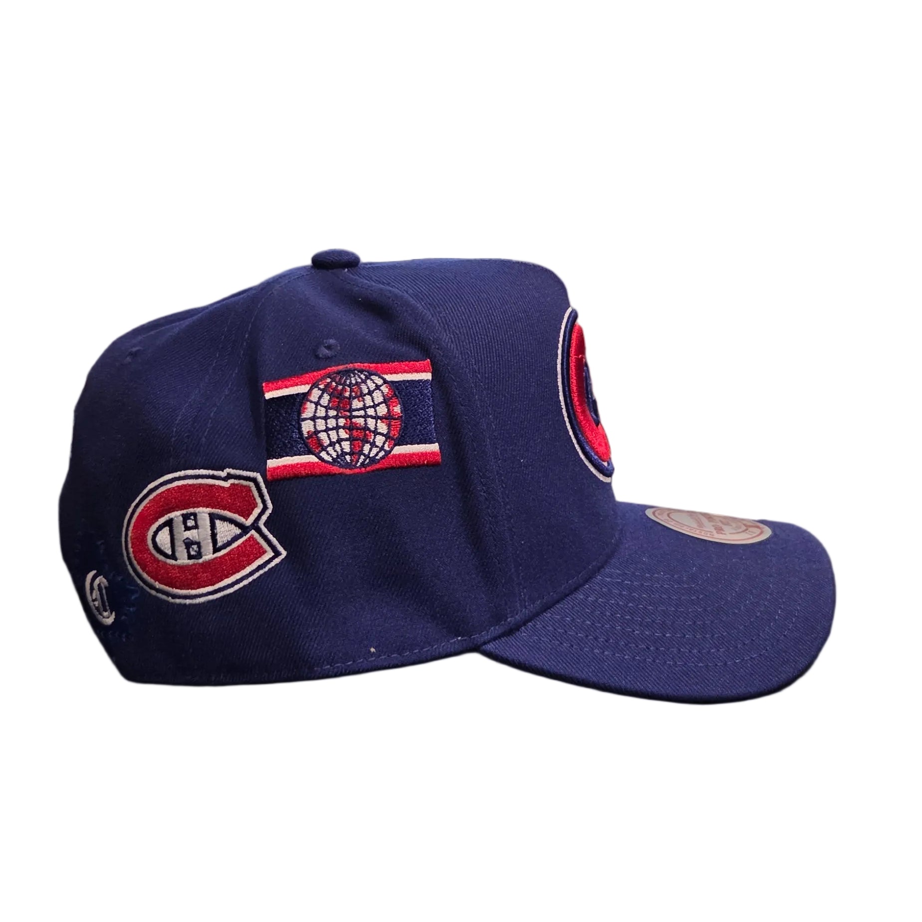 Montreal Canadiens NHL Mitchell & Ness Men's Royal Blue Historical A-Frame Snapback Hat